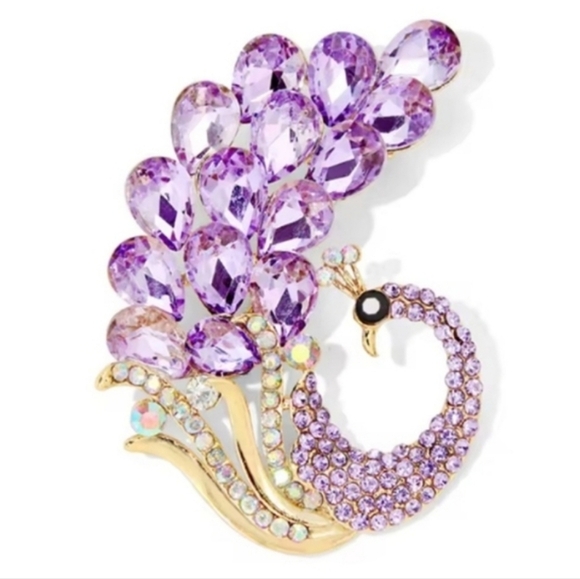 NEW Peacock Brooch - Picture 10 of 10